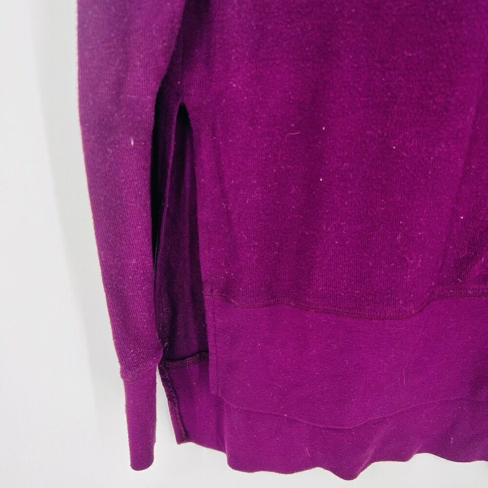 ALO Yoga Glimpse Purple Side Slit Sweater Size XS - Picture 2 of 3